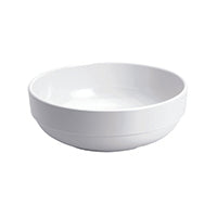Glazed Bowl 7.5 In 19cm Mel Wht Pk6
