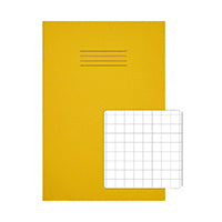 Rhino A4 Ex Book 10mm Sq Yellow Pk50