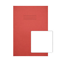 Rhino A4plus Ex Book Plain Red Pk50