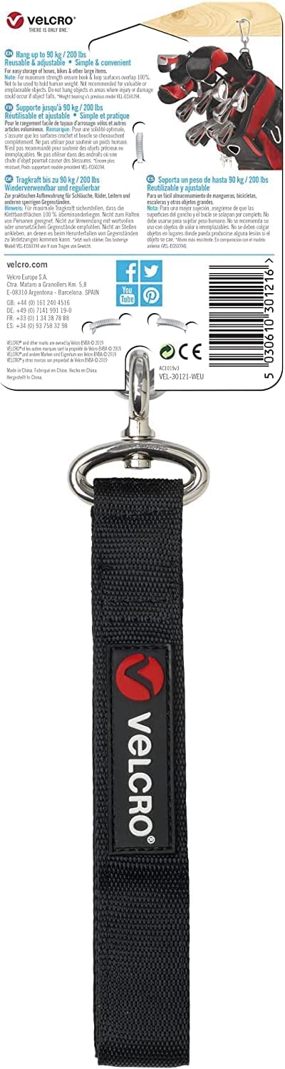 VELCRO 30121 Easy Hang Strap Medium 25mm x 61cm