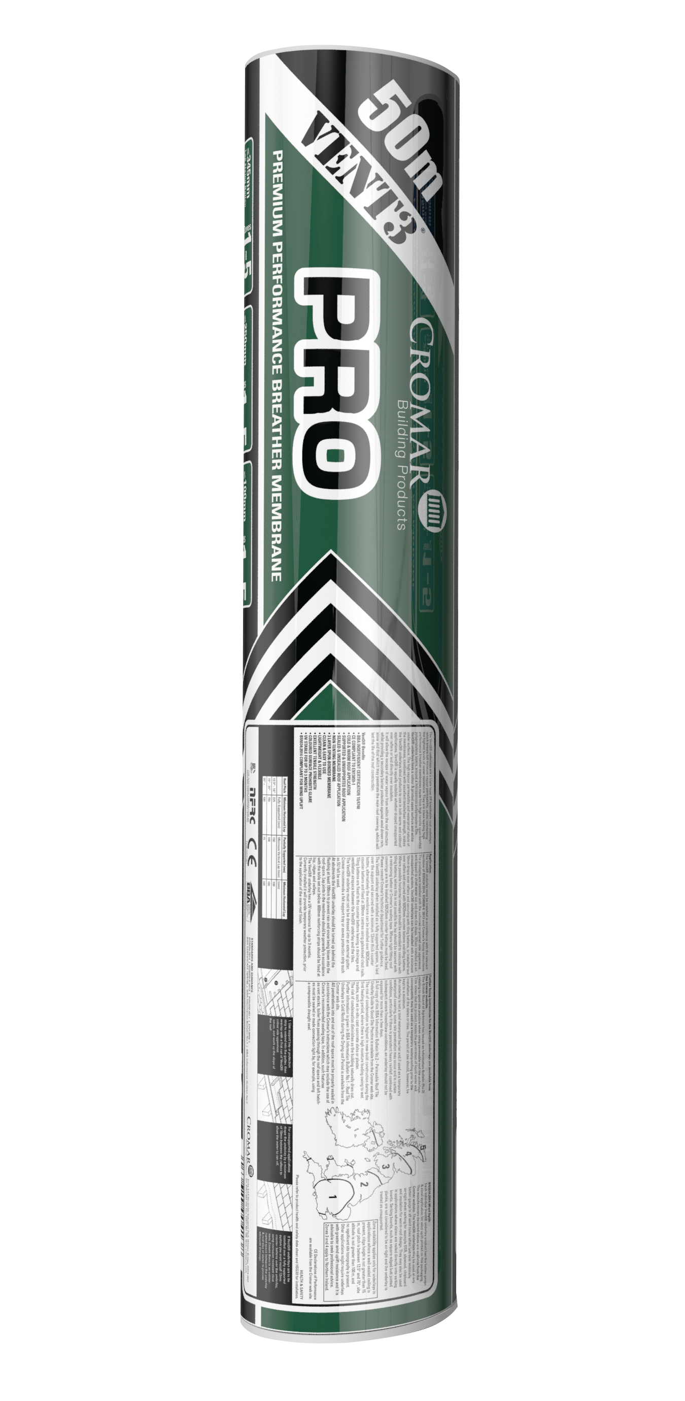 VENT 3 PRO Heavyweight performance breathable Roof underlay 1m x 50m