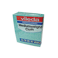Vileda Medium Weight Cloth Grn Pk10
