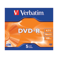 Verbatim DVD-R 4.7Gb 16x Jc Pk5