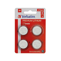 Verbatim CR2450 3V Lih Battery Pk4