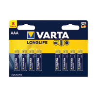 Varta Longlife AAA Battery Pk8