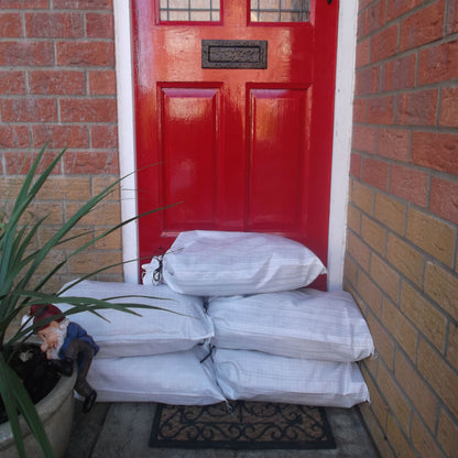Yuzet White Woven Polypropylene Sandbags Sacks Flood Defence Sand Bags
