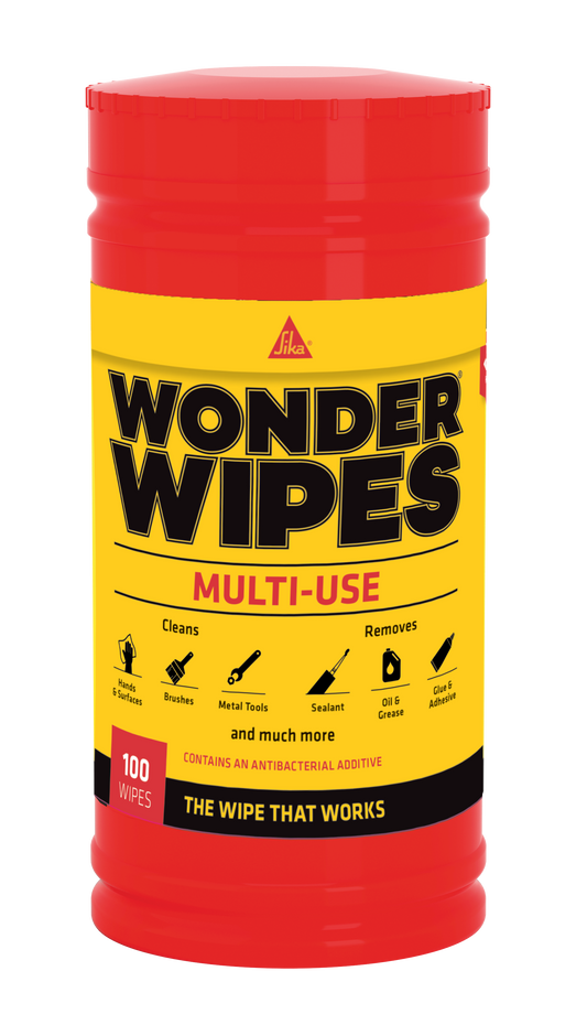 Everbuild Wonder Wipes Multi Purpose Hand Cleaners For Oil Grease 100 Tub