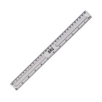 Clear Ruler 30 cm Pack of 20