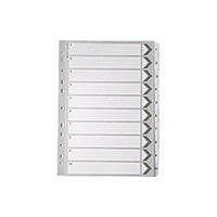 Np A4 Mylar Index 1-10 White