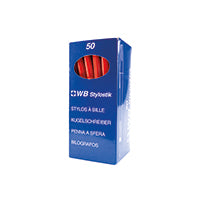Np Ballpen Red Medium Pack 50