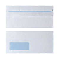 Np Env S/S Dl Wdw 90G Wht Pk1000