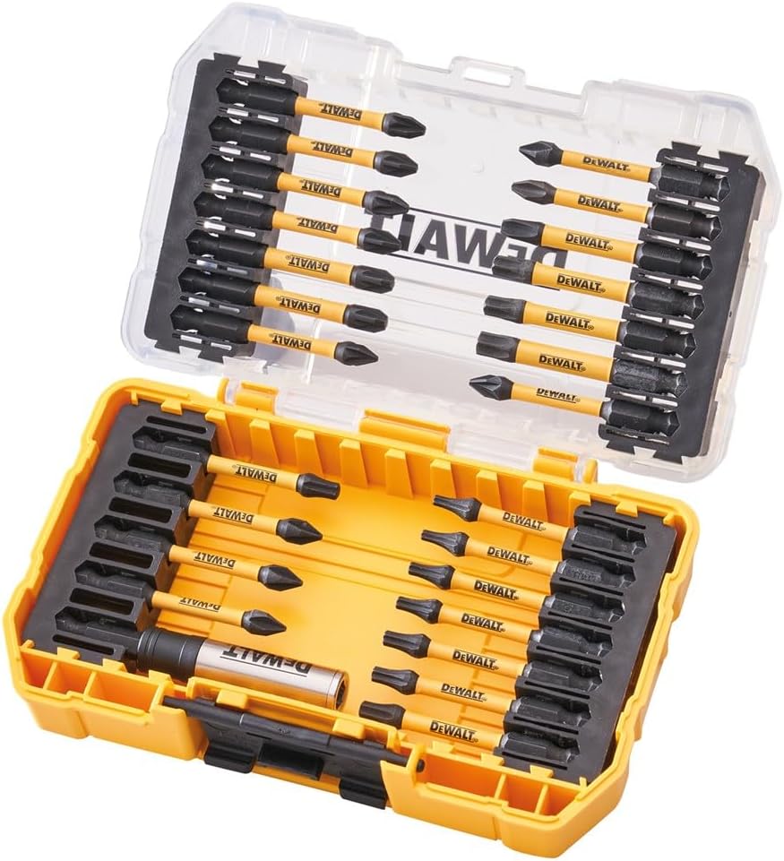 DEWALT 25Pc Impact Torsion Screwdriver Bits FLEXTORQ Tough Case