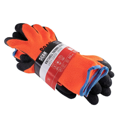 Scan Orange Knitshell Thermal Work Gloves (3 Pairs) Large