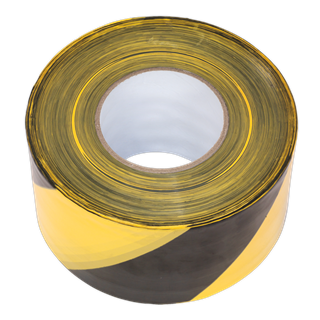 Yuzet Barrier Warning Tape NON Adhesive Red/White Black/Yellow 75mm x 500m