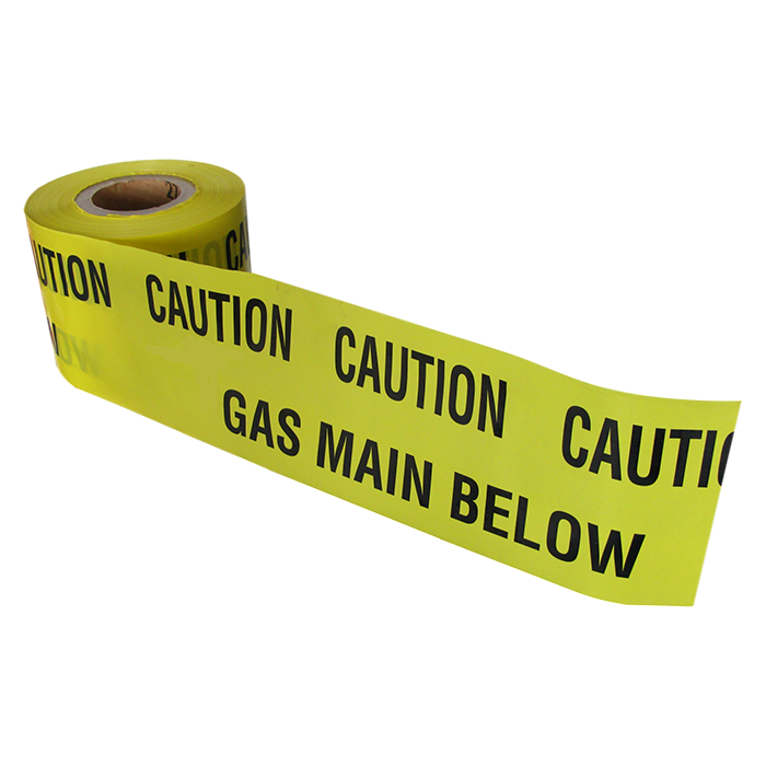 Yuzet 150mm x 365m Caution Underground Gas Main Below warning tape