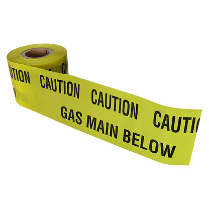 Yuzet 150mm x 365m Caution Underground Gas Main Below warning tape