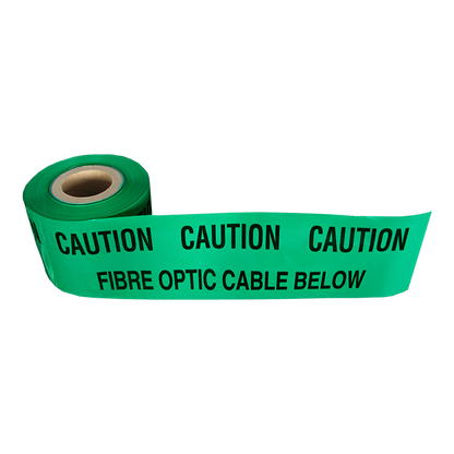 1m Yuzet 150mm x 1m Caution Underground Fibre Optic Cable warning tape