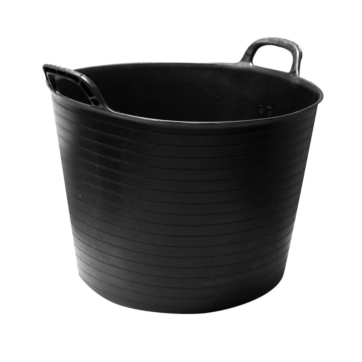 Yuzet Flexi Bucket 25/42 litre Tub (5/9 gallon) - Black | Builders Garden Horse Feed