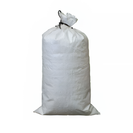 10 x Yuzet White Woven Polypropylene Sandbags Sacks Flood Defence Sand Bags