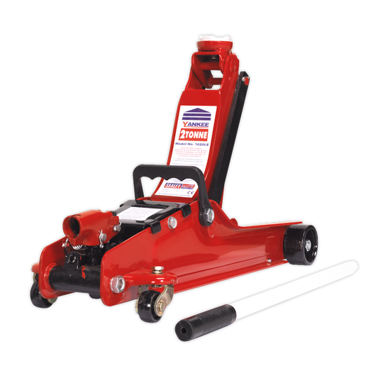 SEALEY - 1020LE Trolley Jack 2tonne Low Entry Short Chassis - Red