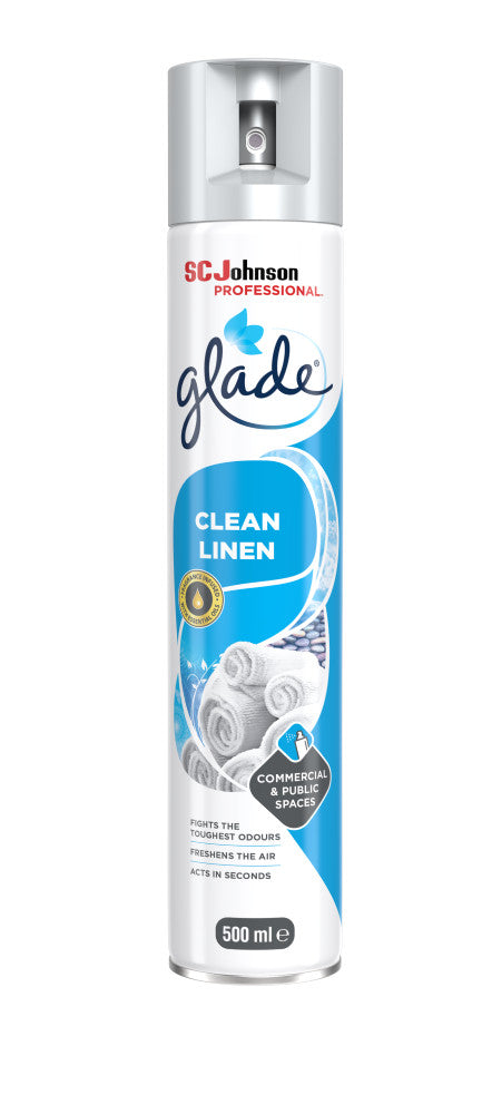 Glade Clean linen Air freshener Room Spray Office Home 500ml