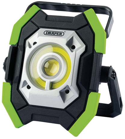 DRAPER 31583 - Twin COB LED Rechargeable Worklights, 5W & 10W, 1000 Lumens