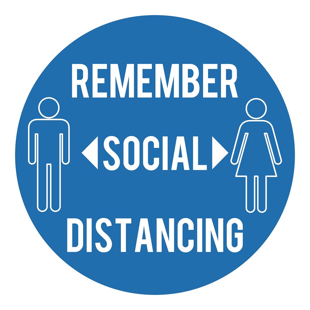 DRAPER 31592 - Social Distancing Wall Sticker