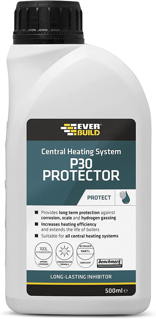 Everbuild 500ml P30 Protector Central Heating System Inhibitor Anti Corrossion