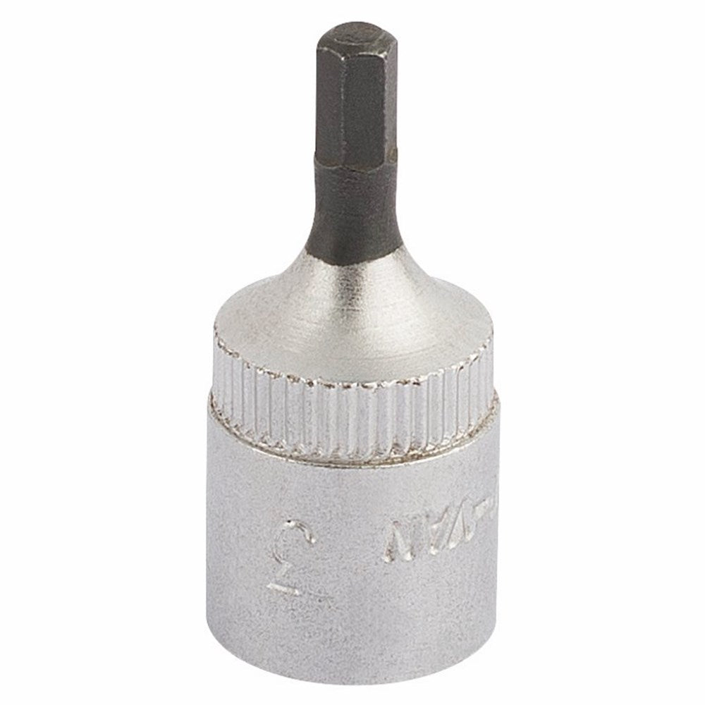 DRAPER 11124 - 3mm 1/4" Sq. Dr. Elora Hexagon Screwdriver Socket