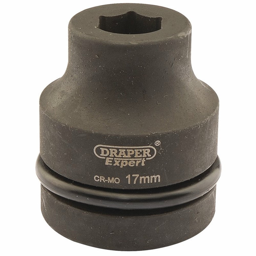 DRAPER 05098 - Expert 17mm 1" Square Drive Hi-Torq&#174; 6 Point Impact Socket
