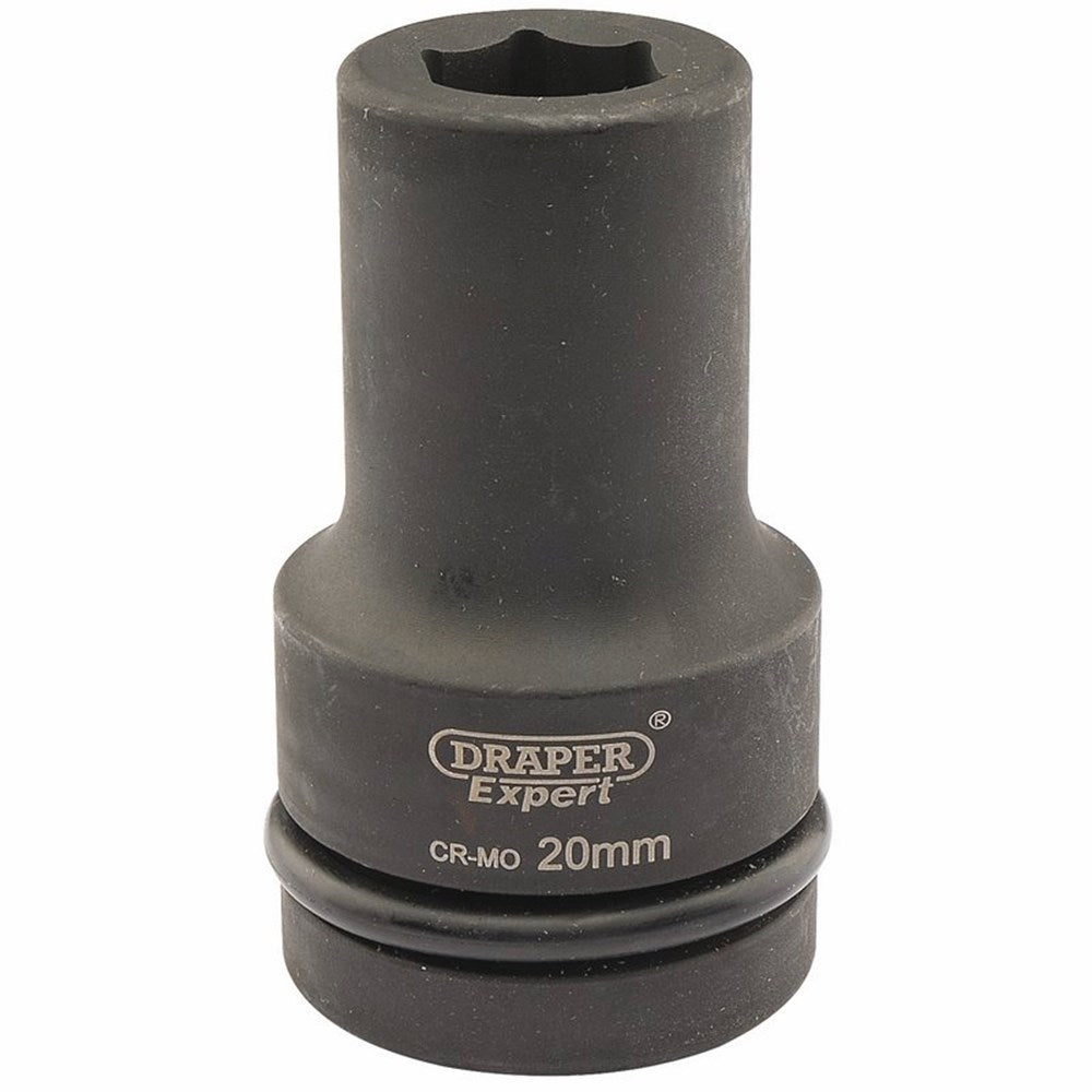 DRAPER 05135 - Expert 20mm 1" Square Drive Hi-Torq&#174; 6 Point Deep Impact Socket