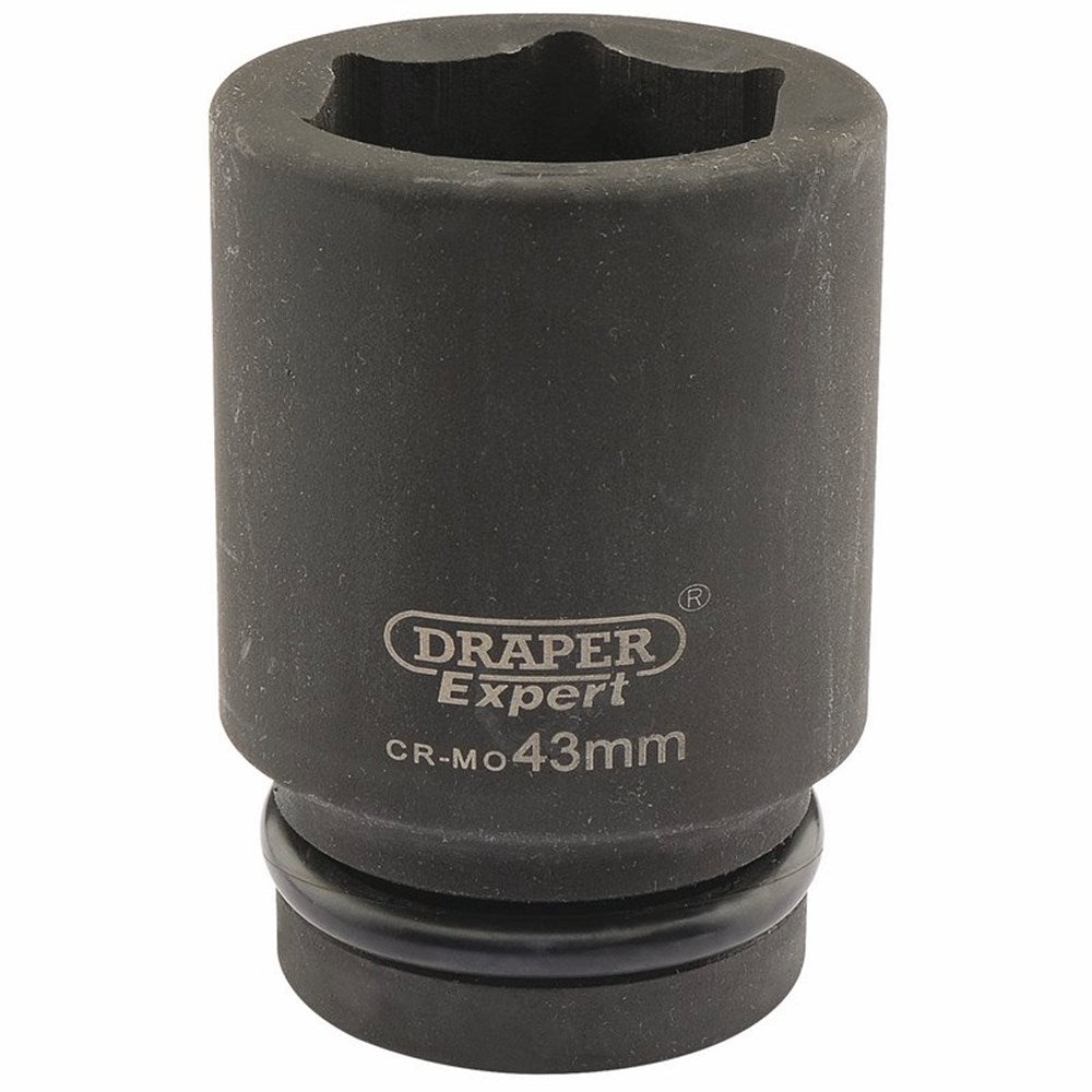 DRAPER 05153 - Expert 43mm 1" Square Drive Hi-Torq&#174; 6 Point Deep Impact Socket
