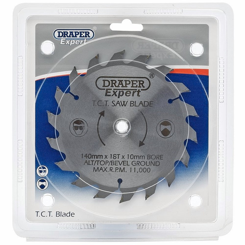DRAPER 09461 - Expert TCT Saw Blade 140X10mmx18T