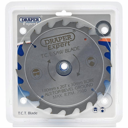 DRAPER 09467 - Expert TCT Saw Blade 180X30mmx20T