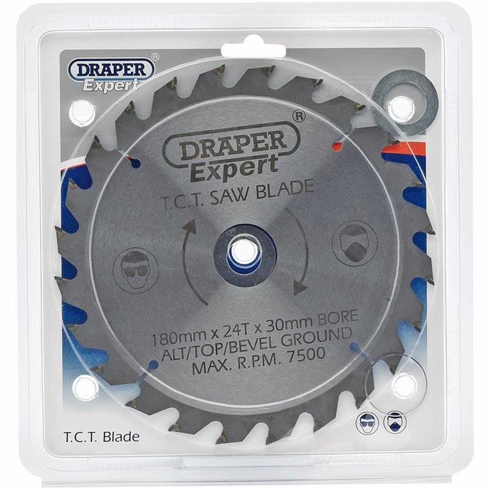 DRAPER 09468 - Expert TCT Saw Blade 180X30mmx24T