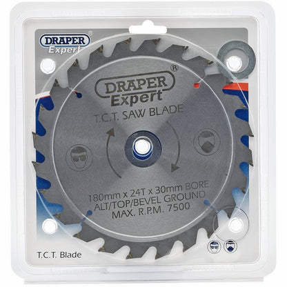 DRAPER 09468 - Expert TCT Saw Blade 180X30mmx24T