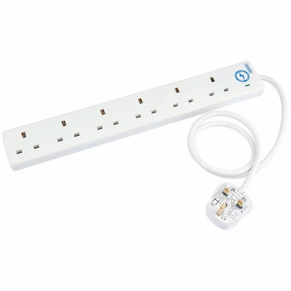 DRAPER 26534 - 6 Way 0.75 Metre Surge Protected Extension Lead