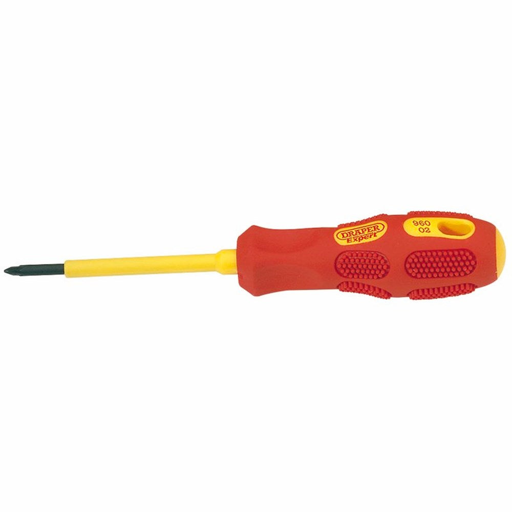 DRAPER 69230 - VDE Approved Fully Insulated PZ TYPE Screwdriver, No.0 x 60mm (Sold Loose)