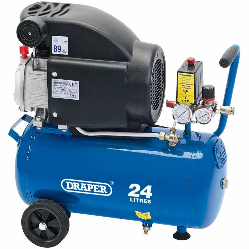 DRAPER 24980 - Air Compressor, 24L, 1.5kW