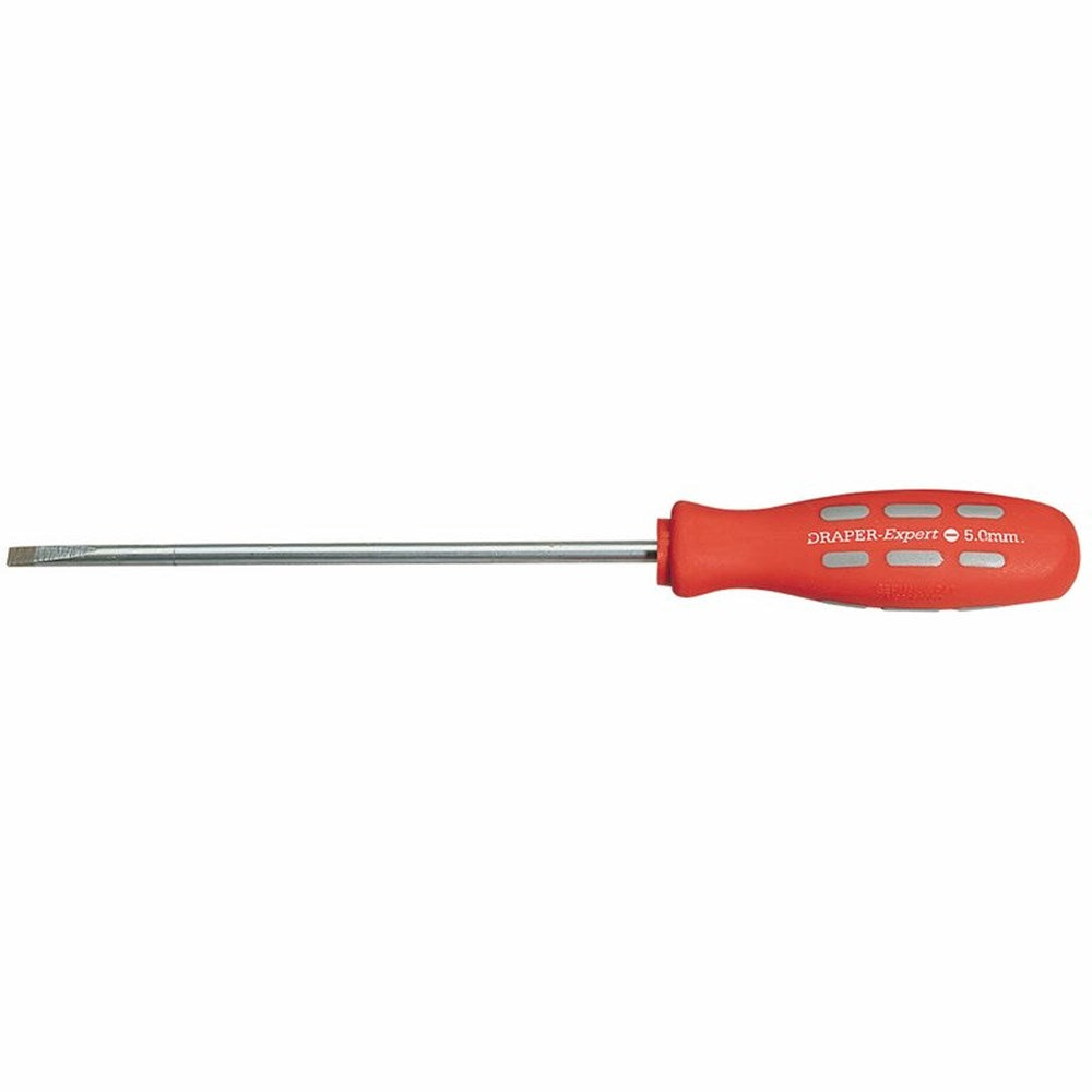 DRAPER 67854 - 150mm x 5.0mm Plain Slot Parallel Tip Mechanics Screwdriver (Sold Loose)