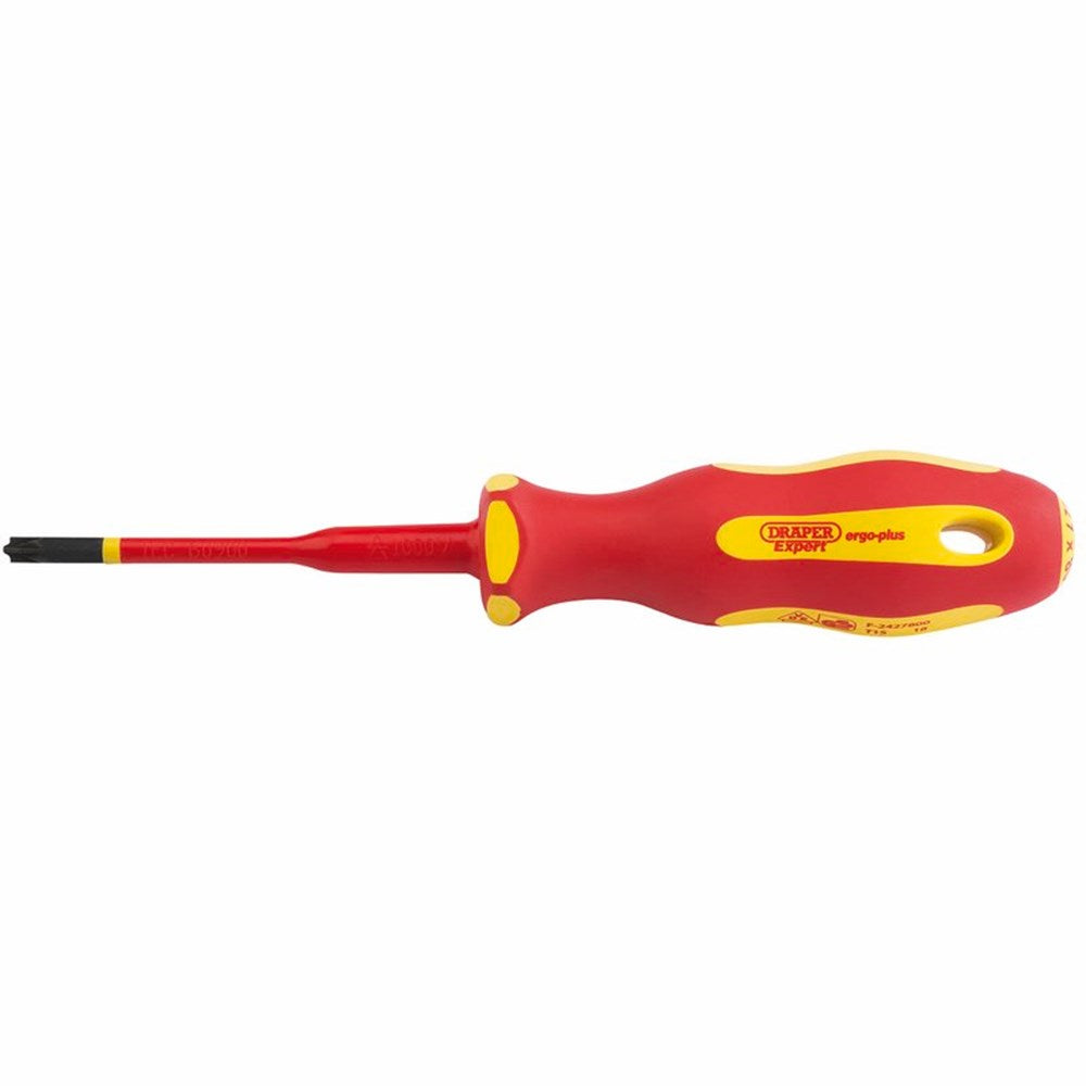 DRAPER 02254 - Ergo Plus® Extra Slim PZ/SL Type VDE Interchangeable Screwdriver Blade No:1 x 80mm