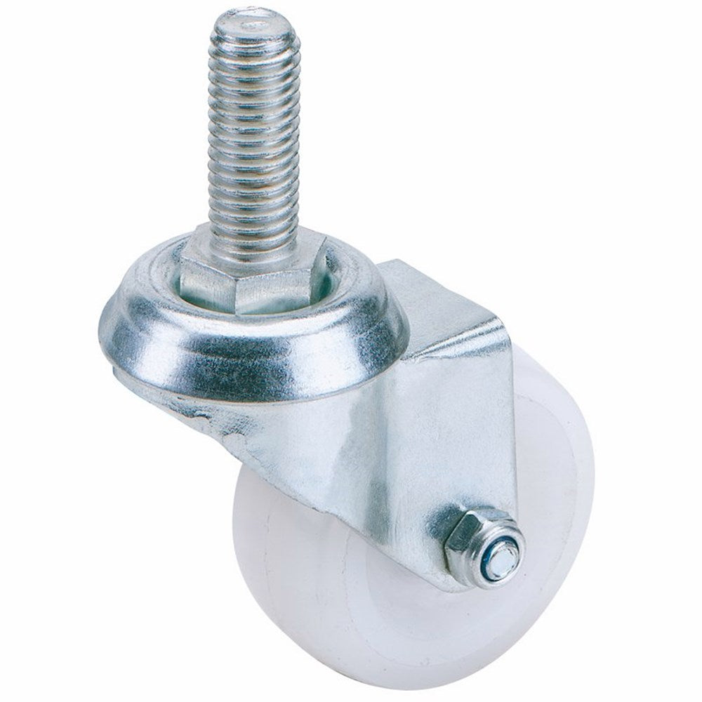 DRAPER 65494 - 50mm Dia. Swivel Bolt Fi x ing Nylon Wheel - S.W.L. 50Kg