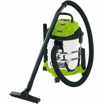 DRAPER 35569 - 20L Wet and Dry Vacuum Cleaner with Stainless Steel Tank (1250W)