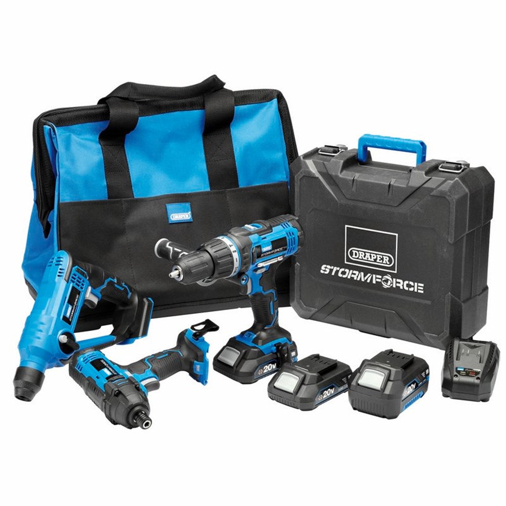 DRAPER 40449 - Draper Storm Force® 20V Cordless Fixing Kit (8 Piece)