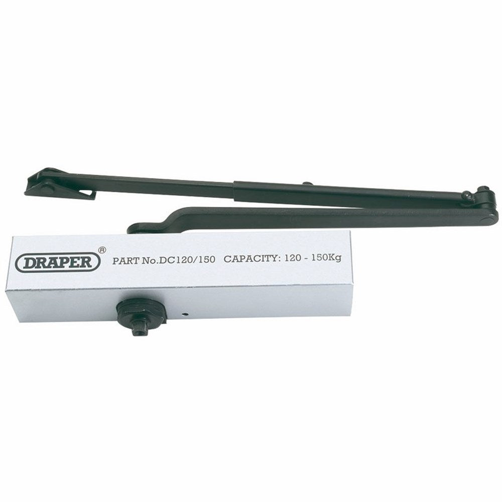 DRAPER 62890 - Adjustable Automatic Door Closer for Doors Between 45kg and 85Kg