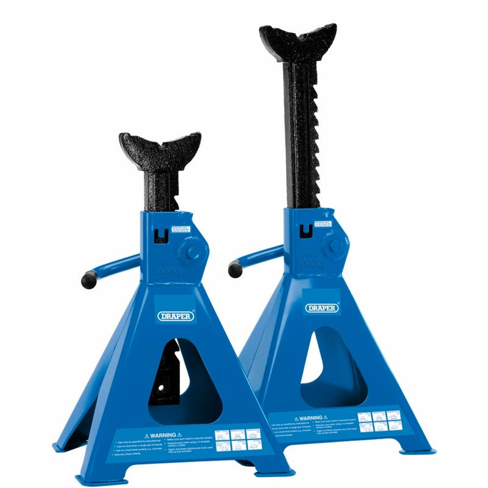 DRAPER 30883 - 6 tonne Ratcheting Axle Stands (Pair)