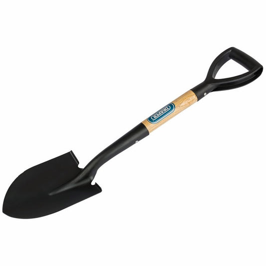 DRAPER 15072 - Round Point Mini Shovel with Wood Shaft
