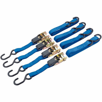 DRAPER 60965 - Ratcheting Tie Down Straps, 5m x 25mm, 250kg (4 Piece)