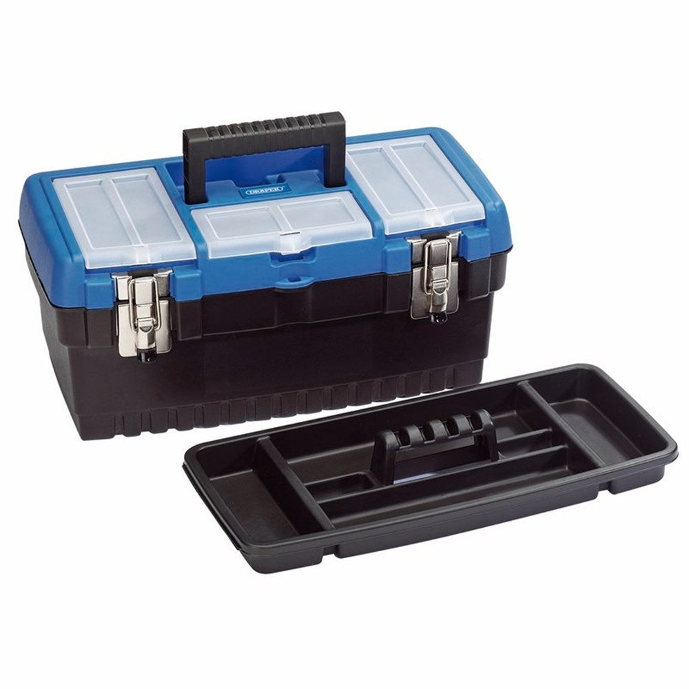DRAPER 53878 - 413mm Tool Organiser Box with Tote Tray