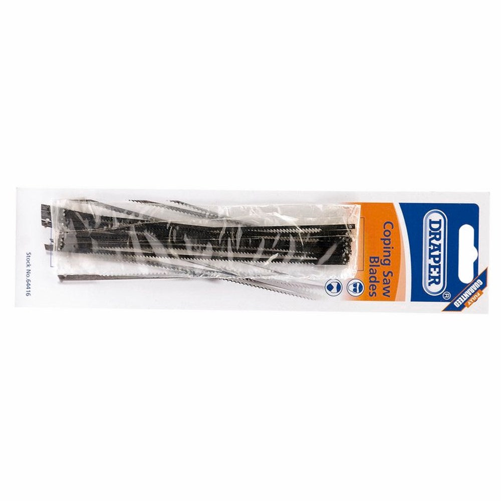 DRAPER 64416 - Coping Saw Blades for 64408 and 18052 Coping Saws, 15tpi (Pack of 10)